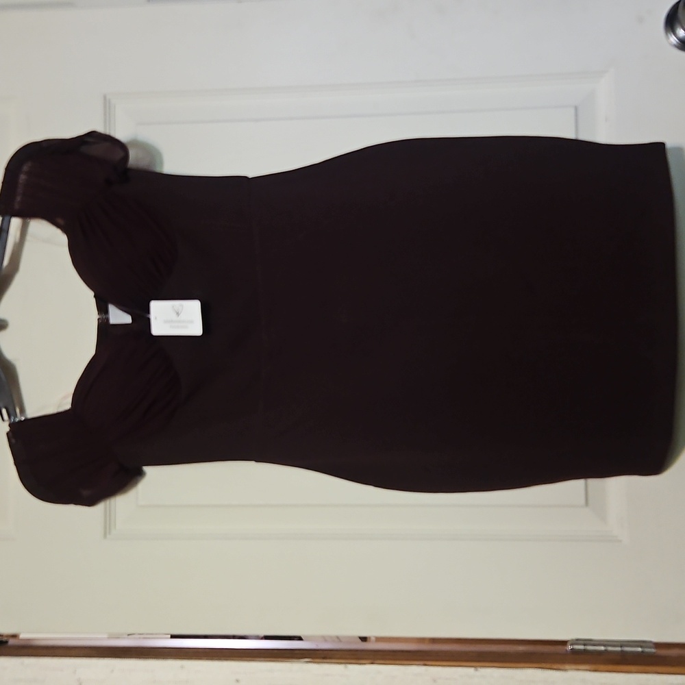 WINDSOR MINI BODYCON DRESS: BROWN: NEW WITH TAGS: SIZE MEDIUM